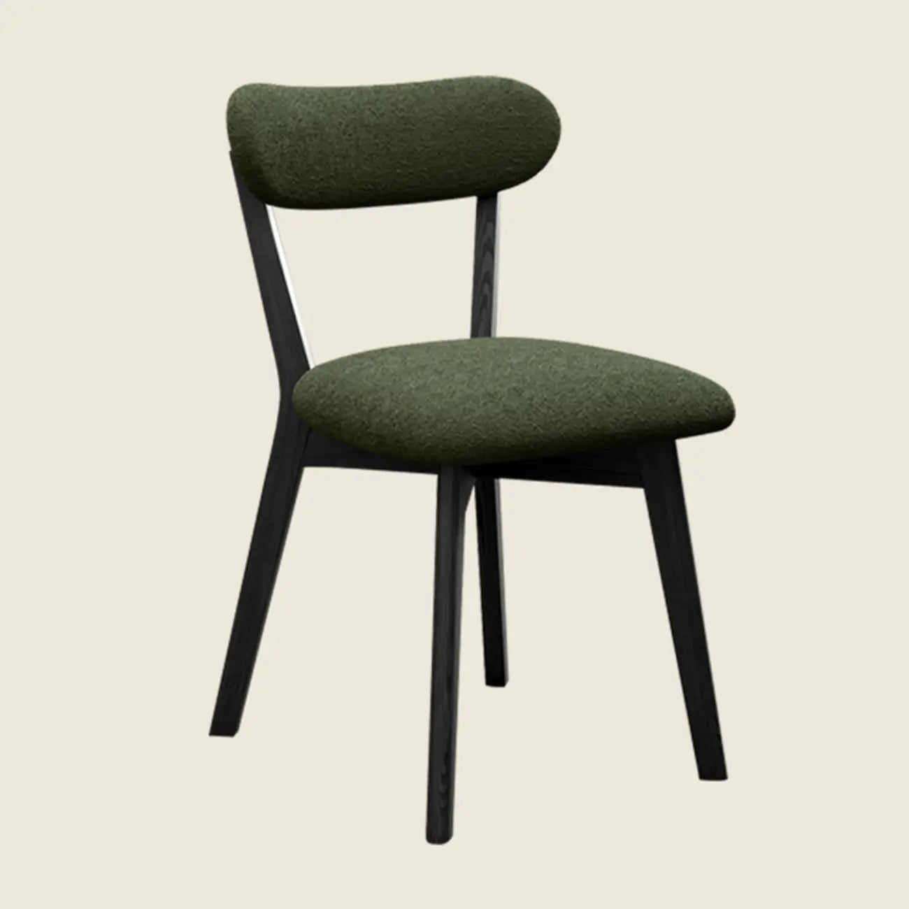 Chaise de salle à manger rembourrée en bois de noyer, style moderne du milieu du siècle