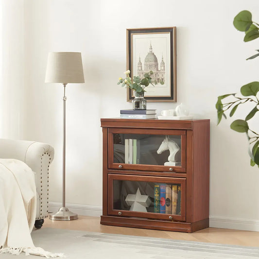 Bibliothèque verticale moderne en bois avec rangement