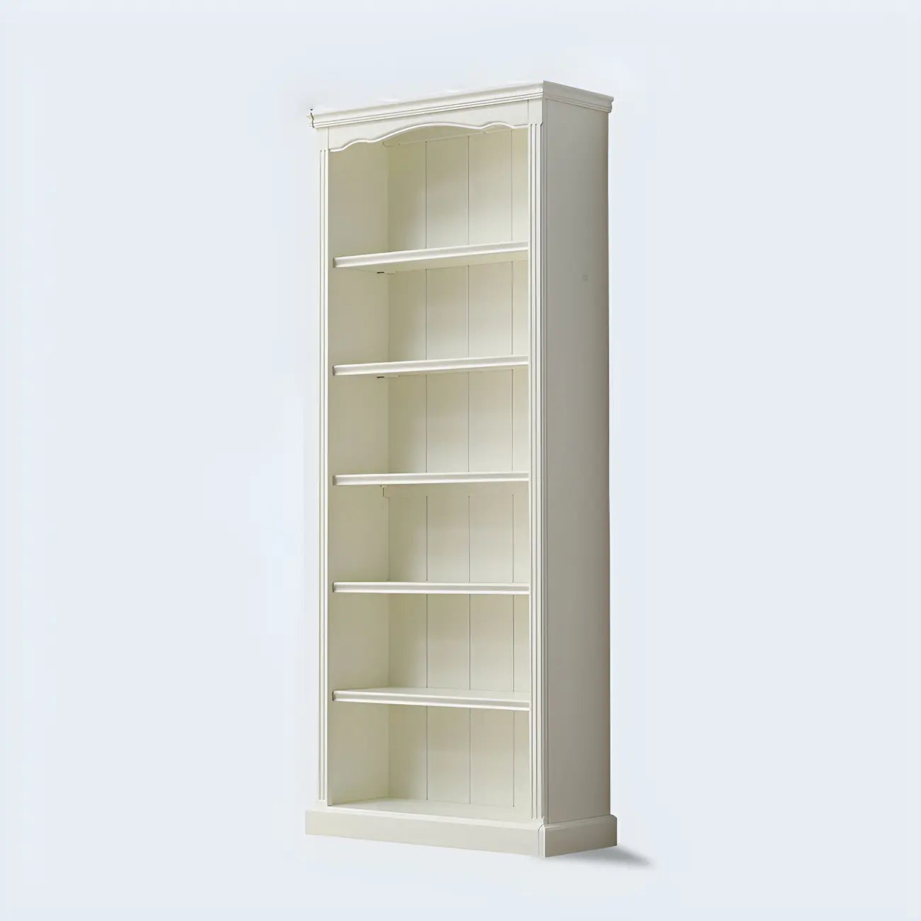 Bibliothèque rectangulaire classique et simple en bois blanc