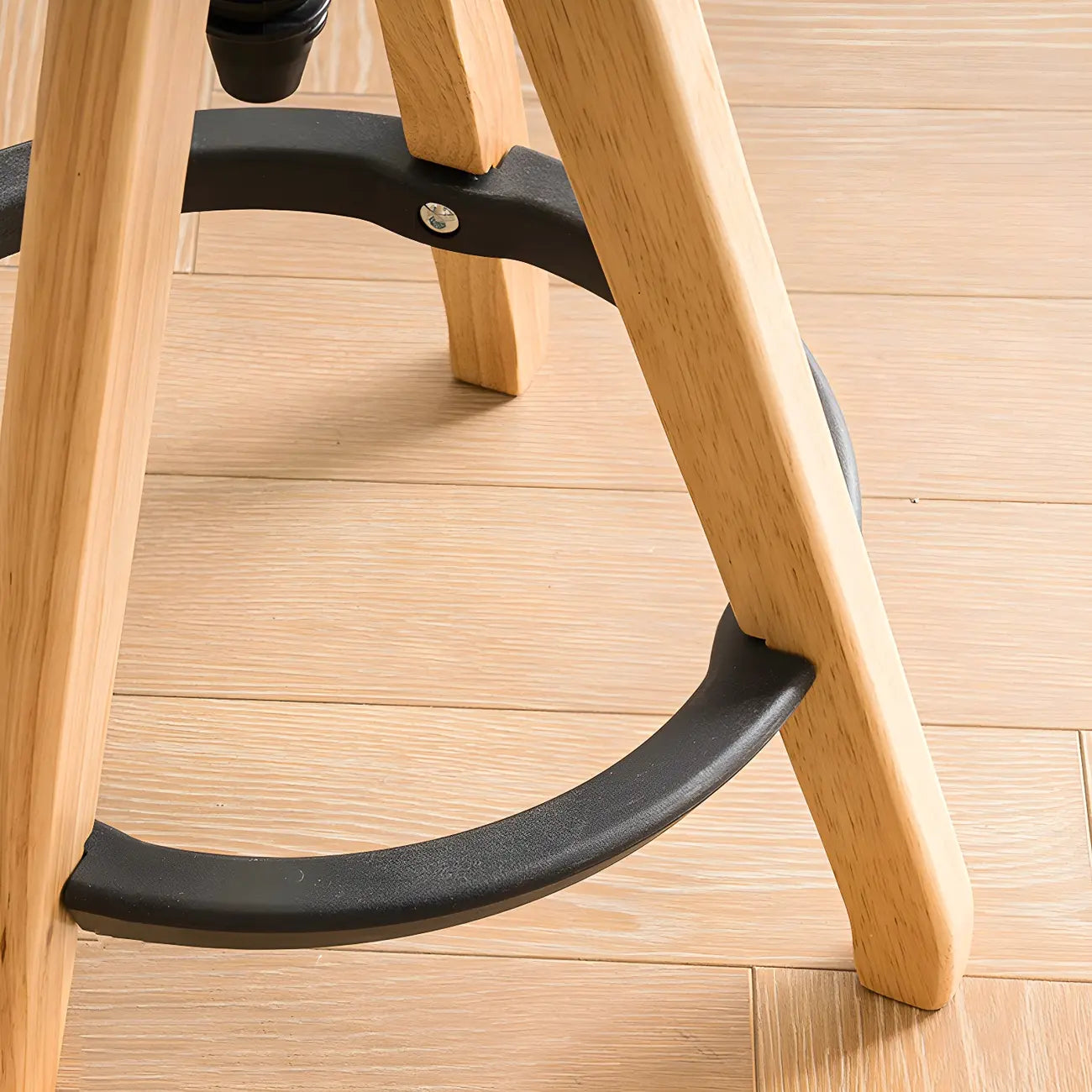 Tabourets de bar pivotants sans dossier réglables en bois marron