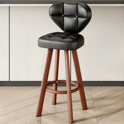 Tabourets de bar modernes capitonnés, hauteur comptoir, avec repose-pieds en métal