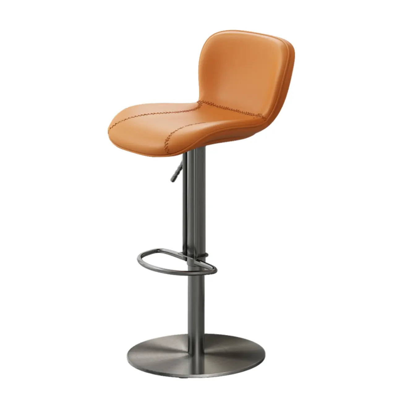 Tabourets de bar modernes en cuir réglables avec repose-pieds pour cuisine