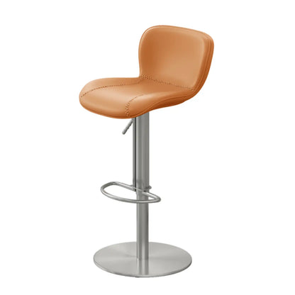 Tabourets de bar modernes en cuir réglables avec repose-pieds pour cuisine