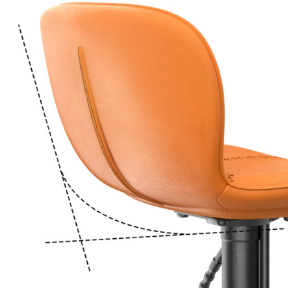 Tabourets de bar modernes en cuir réglables avec repose-pieds pour cuisine