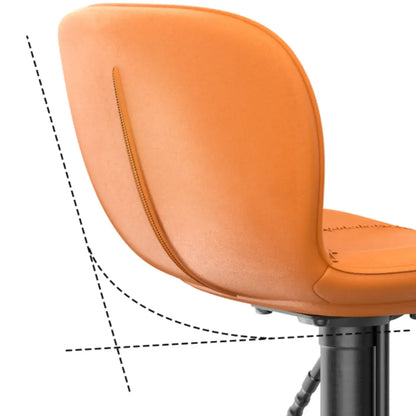 Tabourets de bar modernes en cuir réglables avec repose-pieds pour cuisine