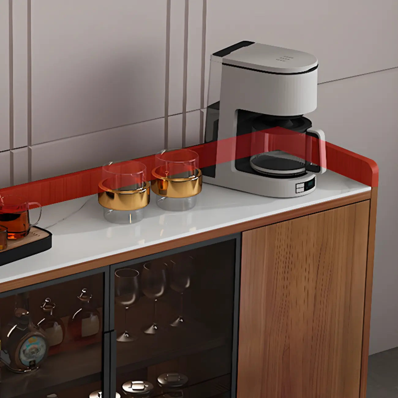 Cave à vin moderne avec porte vitrée et plancher en bois, grande capacité