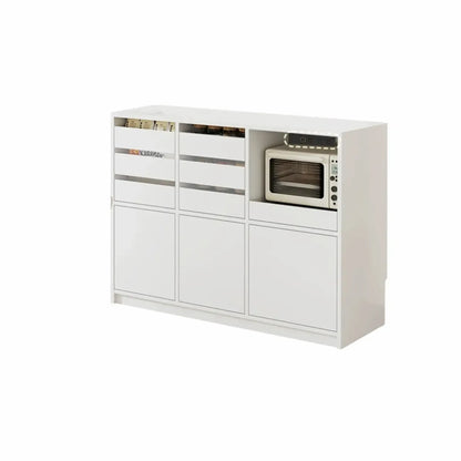 Buffet contemporain avec comptoir en pierre et tiroirs