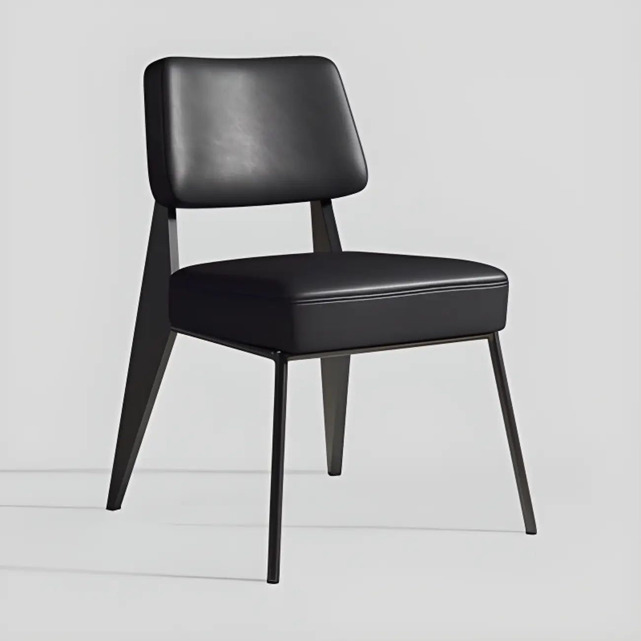 Chaise de salle à manger moderne rembourrée avec accoudoirs