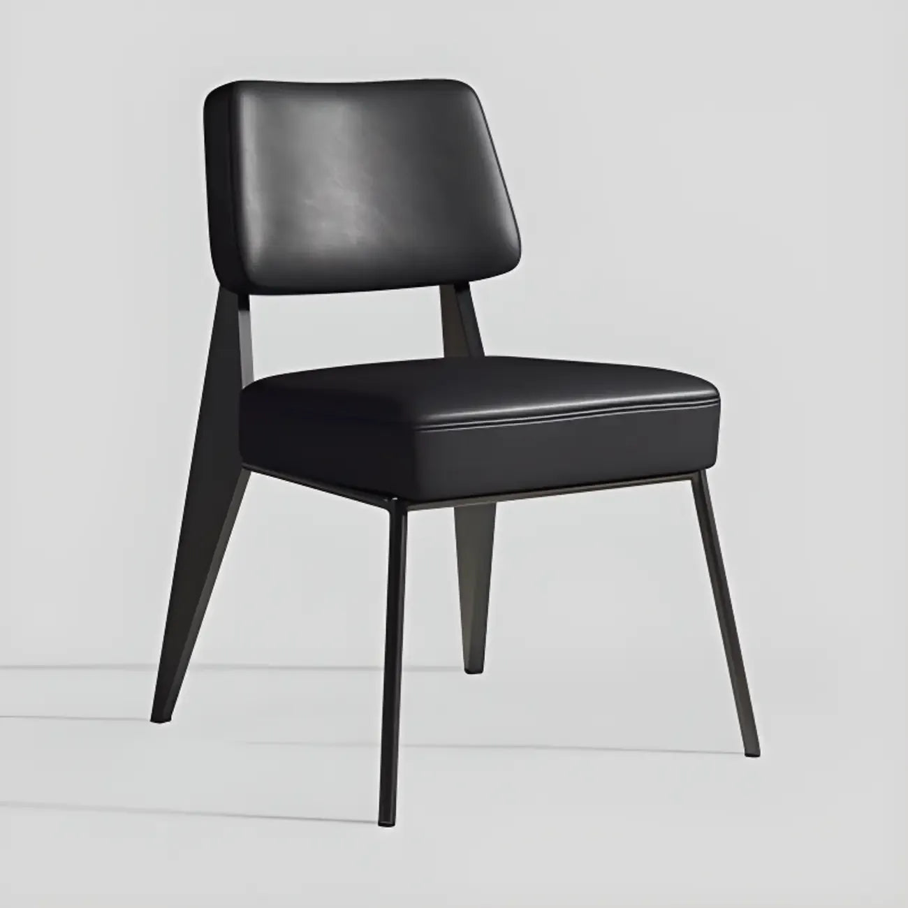 Chaise de salle à manger moderne rembourrée avec accoudoirs