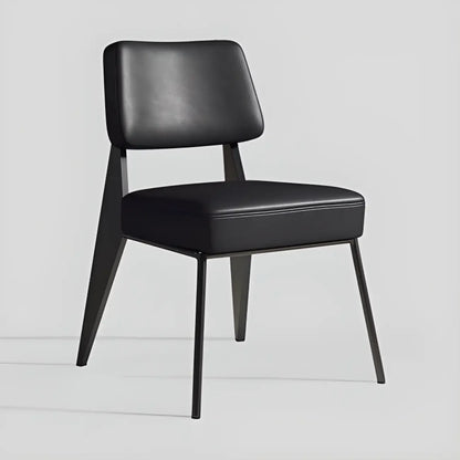 Chaise de salle à manger moderne rembourrée avec accoudoirs