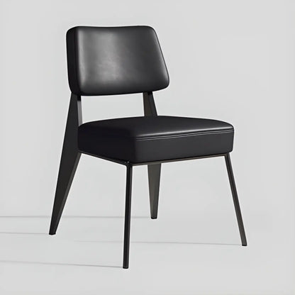 Chaise de salle à manger moderne rembourrée avec accoudoirs