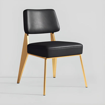Chaise de salle à manger moderne rembourrée avec accoudoirs