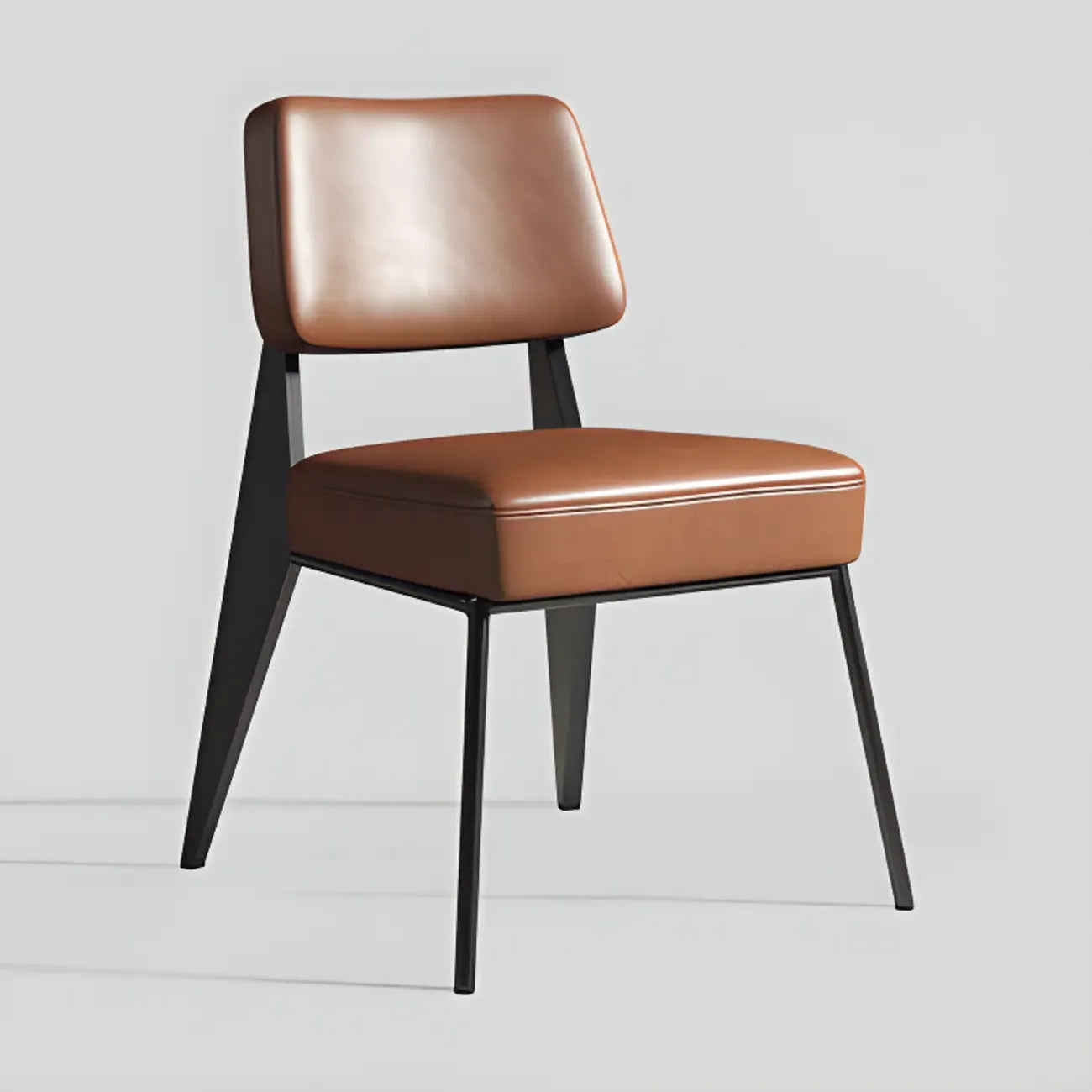 Chaise de salle à manger moderne rembourrée avec accoudoirs