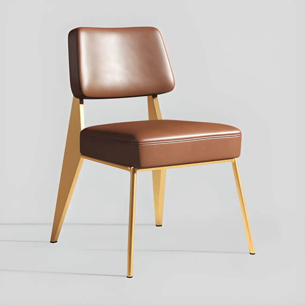 Chaise de salle à manger moderne rembourrée avec accoudoirs