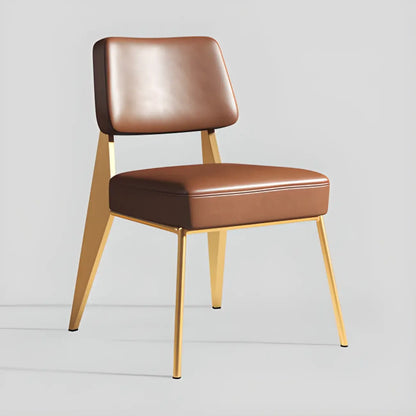 Chaise de salle à manger moderne rembourrée avec accoudoirs