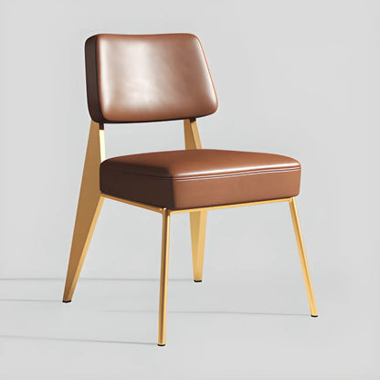 Chaise de salle à manger moderne rembourrée avec accoudoirs