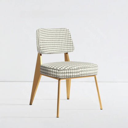 Chaise de salle à manger moderne rembourrée avec accoudoirs