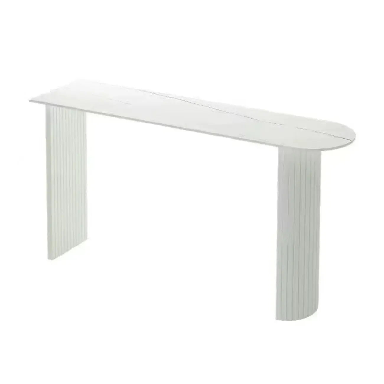 Table de bar moderne avec plateau en marbre et cadre géométrique pour les repas