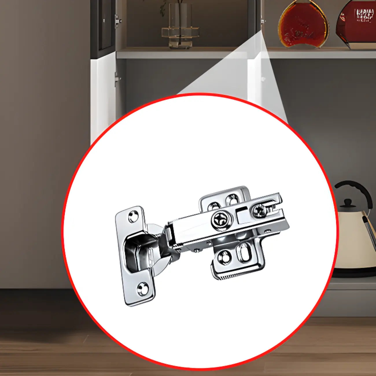 Vitrine en bois noir avec porte vitrée et rangement pour vin