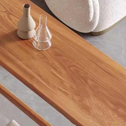 Table de bar rectangulaire en bois couleur expresso avec repose-pieds pour 2 personnes