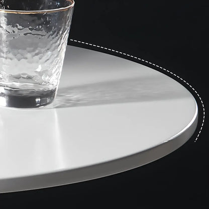 Table de bar ronde moderne en acrylique blanc pour bistro