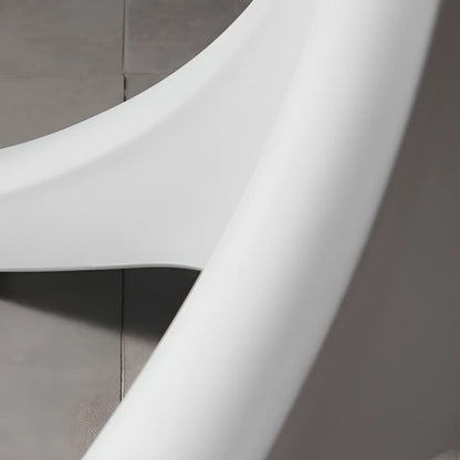 Table de bar ronde moderne en acrylique blanc pour bistro