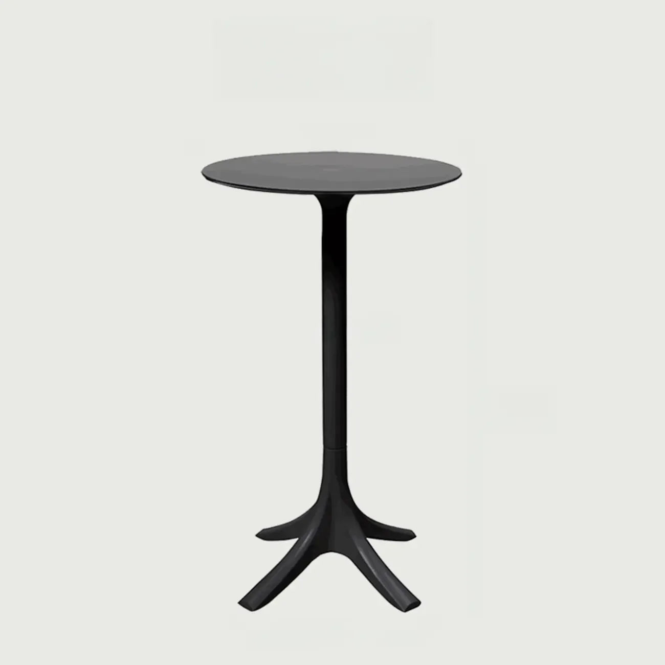 Table de bar ronde moderne en acrylique blanc pour bistro