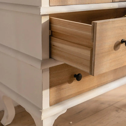 Vitrine élégante en bois et métal incurvée pour cuisine