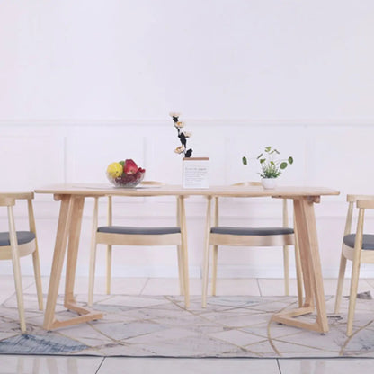 Chaise de salle à manger rembourrée marron avec accoudoirs