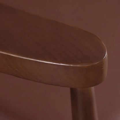 Chaise de salle à manger rembourrée marron avec accoudoirs