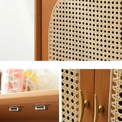 Buffet scandinave en bois avec rangement pour salon