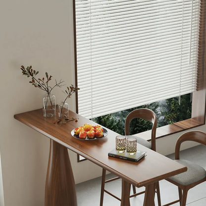 Table de bar rectangulaire marron en bois naturel pour salle à manger