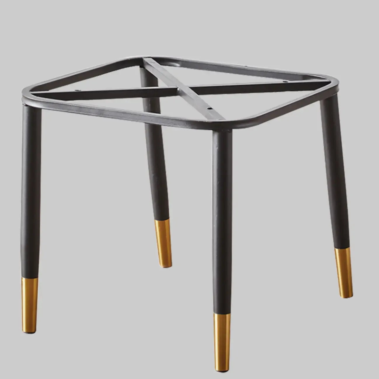 Chaise de salle à manger moderne en cuir rembourrée avec dossier haut