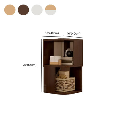 Bibliothèque d'angle moderne en bois avec étagère de rangement pour la maison