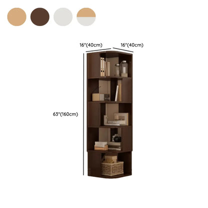 Bibliothèque d'angle moderne en bois avec étagère de rangement pour la maison