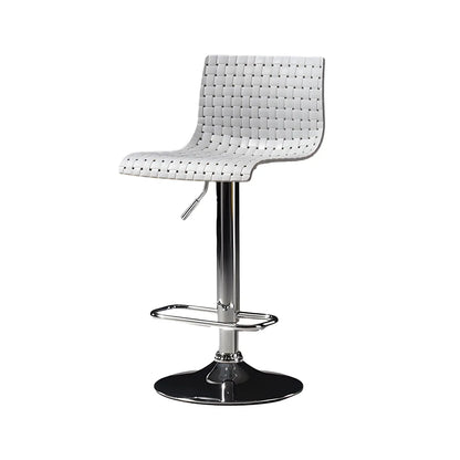 Tabourets de bar pivotants et réglables modernes en rotin synthétique à assise carrée
