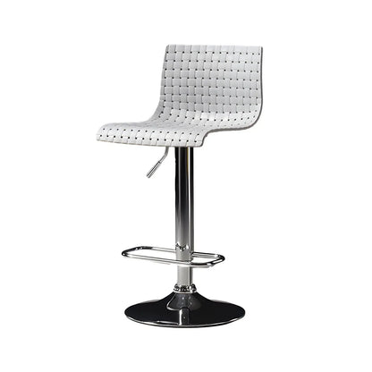 Tabourets de bar pivotants et réglables modernes en rotin synthétique à assise carrée