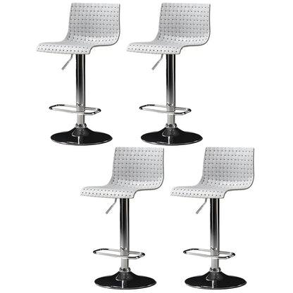 Tabourets de bar pivotants et réglables modernes en rotin synthétique à assise carrée