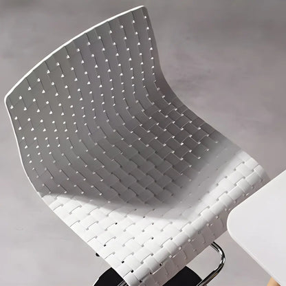 Tabourets de bar pivotants et réglables modernes en rotin synthétique à assise carrée