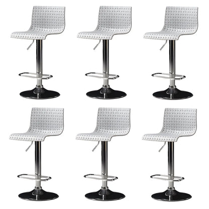 Tabourets de bar pivotants et réglables modernes en rotin synthétique à assise carrée