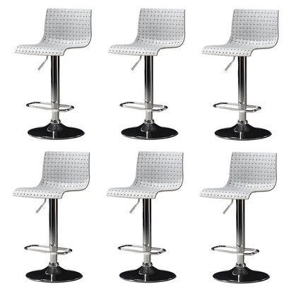 Tabourets de bar pivotants et réglables modernes en rotin synthétique à assise carrée