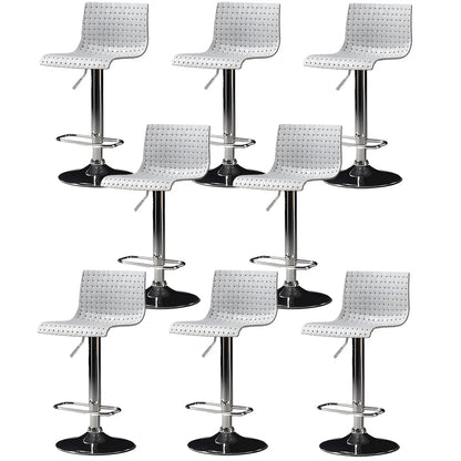 Tabourets de bar pivotants et réglables modernes en rotin synthétique à assise carrée
