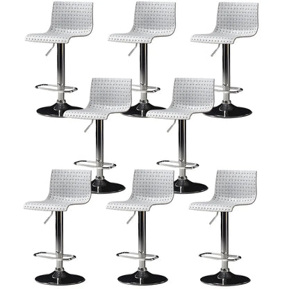 Tabourets de bar pivotants et réglables modernes en rotin synthétique à assise carrée