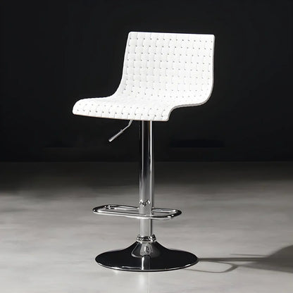 Tabourets de bar pivotants et réglables modernes en rotin synthétique à assise carrée