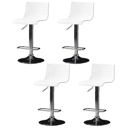 Tabourets de bar pivotants et réglables modernes en rotin synthétique à assise carrée