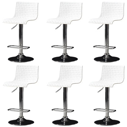 Tabourets de bar pivotants et réglables modernes en rotin synthétique à assise carrée