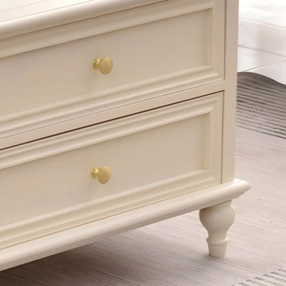 vaisselier traditionnel à 2 tiroirs en bois massif avec porte vitrée