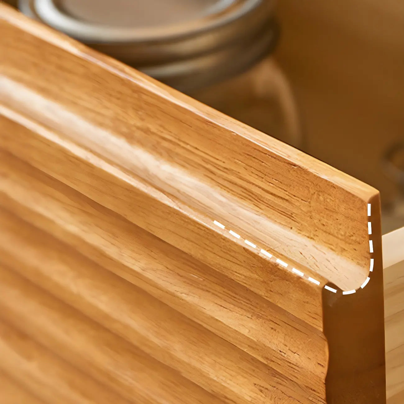 Bibliothèque scandinave en bois clair à 2 étagères avec tiroirs