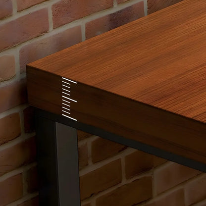 Table de bar rectangulaire longue en bois brun