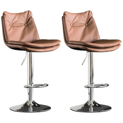 Tabourets de bar pivotants en cuir réglables modernes